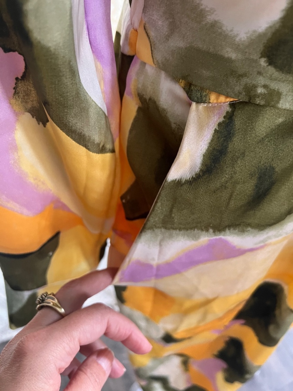 NWT French Connection abstract colorful shirt dress - Picture 7 of 13